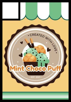 Mint Choco Puff circle cut